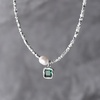 image:imageNONNYL Pearl Necklace for Women Gifts Sterling Silver Genuine White Freshwater Cultured Pearls Pendant Necklaces Christmas Gifts for Mom Wife Her Anniversary Birthday Fine Jewelry NO11343
