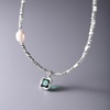 image:imageNONNYL Pearl Necklace for Women Gifts Sterling Silver Genuine White Freshwater Cultured Pearls Pendant Necklaces Christmas Gifts for Mom Wife Her Anniversary Birthday Fine Jewelry NO11343