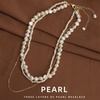 image:imageNONNYL Pearl Necklace for Women Gifts Sterling Silver Genuine White Freshwater Cultured Pearls Pendant Necklaces Gifts for Mom Wife Her Christmas Anniversary Birthday Fine Jewelry NO1183