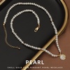 image:imageNONNYL Pearl Necklace for Women Gifts Sterling Silver Genuine White Freshwater Cultured Pearls Pendant Necklaces Gifts for Mom Wife Her Christmas Anniversary Birthday Fine Jewelry NO1147