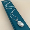 image:imageNONNYL Pearl Necklace for Women Gifts Sterling Silver Genuine White Freshwater Cultured Pearls Pendant Necklaces Gifts for Mom Wife Her Christmas Anniversary Birthday Fine Jewelry NO25197