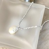 image:imageNONNYL Pearl Necklace for Women Gifts Sterling Silver Genuine White Freshwater Cultured Pearls Pendant Necklaces Gifts for Mom Wife Her Christmas Anniversary Birthday Fine Jewelry NO25140