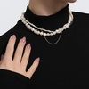 image:imageNONNYL Pearl Necklace for Women Gifts Sterling Silver Genuine White Freshwater Cultured Pearls Pendant Necklaces Gifts for Mom Wife Her Christmas Anniversary Birthday Fine Jewelry NO1183