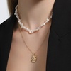 image:imageNONNYL Pearl Necklace for Women Gifts Sterling Silver Genuine White Freshwater Cultured Pearls Pendant Necklaces Gifts for Mom Wife HerChristmas Anniversary Birthday Fine Jewelry NO25188
