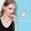 image:imageNONNYL PearlNecklaceCompassGift for Wife  Fine Jewelry Women Wedding Anniversary Sterling Silver S925 Pendant Christmas Mothers Day Gifts Girlfriend Birthday Gifts for Her