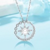 image:imageNONNYL PearlNecklaceCompassGift for Wife  Fine Jewelry Women Wedding Anniversary Sterling Silver S925 Pendant Christmas Mothers Day Gifts Girlfriend Birthday Gifts for Her