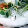 image:imageNONNYL Real Pearl Necklace S925 Sterling Silver Teardrop Cultured Pearl Pendant Christmas Jewelry Gifts for Women Her Elegant Anniversary Birthday Gifts for Wife Mom With Luxury Gift Box