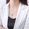 image:imageNONNYL Real Pearl Pendant Necklace for Women with Genuine AAAA Quality 910mm Black Tahitian Cultured Pearls  Platinum Gold Plated 925 Sterling Silver Fine Jewelry Gift for Her