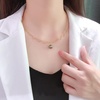 image:imageNONNYL Real Pearl Pendant Necklaces for Women With Genuine AAA Quality 9mm Black Tahitian Cultured Pearls  Platinum Gold Plated 18K Necklace Fine Jewelry Gifts