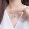 image:imageNONNYL Real Pearl Pendant Necklaces for Women With Genuine AAAA Quality 910mm Black Tahitian Cultured Pearls  Platinum Gold Plated 925 Sterling Silver Necklace Fine Jewelry Gifts for Her