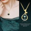 image:imageNONNYL Real Pearl Pendant Necklaces for Women with Genuine AAA Quality 11mm Black Tahitian Cultured Pearls  Platinum Gold Plated 925 Sterling Silver Necklace Fine Jewelry Gifts