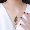 image:imageNONNYL Real Pearl Pendant Necklaces for Women with Genuine AAAA Quality 910mm Black Tahitian Cultured Pearls  Platinum Gold Plated 18K Necklace Fine Jewelry Gifts for Her