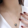 image:imageNONNYL Real Tahitian Black Pearl Necklaces for Women 910mm With 18 inch Chain Christmas Gifts for Mom Wife Girlfriend Anniversary Birthday Jewelry Gifts for Her