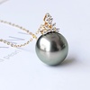 image:imageNONNYL Real Tahitian Black Pearl Necklaces for Women Christmas Gifts for Mom Wife Girlfriend Anniversary Birthday Jewelry Gifts for Her