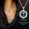 image:imageNONNYL Real Tahitian Black Pearl Pendant Necklaces for Women amp 108mm Round 18K Gold Plated 925 Sterling Silver  Fine Jewelry Gifts for Women Wife Mom Daughter