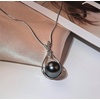image:imageNONNYL Real Tahitian Black Pearl Pendant Necklaces for Women amp 1112mm Round 18K Gold Plated 925 Sterling Silver  Fine Jewelry Gifts for Women Wife Mom Daughter