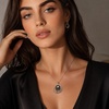image:imageNONNYL Real Tahitian Black Pearl Pendant Necklaces for Women amp 11mm Round 18K Gold Plated 925 Sterling Silver  Fine Jewelry Gifts for Women Wife Mom Daughter