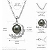 image:imageNONNYL Real Tahitian Black Pearl Pendant Necklaces for Women amp 11mm Round 18K Gold Plated 925 Sterling Silver  Fine Jewelry Gifts for Women Wife Mom Daughter