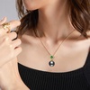 image:imageNONNYL Real Tahitian Black Pearl Pendant Necklaces for Women amp 910mm Round 18K Gold Plated 925 Sterling Silver  Fine Jewelry Gifts for Women Wife Mom Daughter