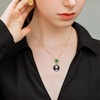 image:imageNONNYL Real Tahitian Black Pearl Pendant Necklaces for Women amp 910mm Round 18K Gold Plated 925 Sterling Silver  Fine Jewelry Gifts for Women Wife Mom Daughter