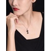 image:imageNONNYL Real Tahitian Cultured Black Pearl Necklace Pearl Pendant Necklaces for Women 10mm Round Black Pearls Sterling Silver 18 inch Chain  Fine Jewelry Gifts for Wife Girlfriend Mother