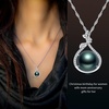 image:imageNONNYL Tahitian Black Pearl Necklace  Moms Day Gifts for Women Anniversary Christmas Birthday Jewelryblack pearl