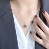 image:imageNONNYL Tahitian Black Pearl Necklace Pearl Necklaces for Women 1011mm Round Black Pearl Sterling Silver Pendant 18 inch Chain  Jewelry Gifts for Wife Girlfriend Mother