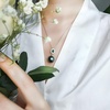 image:imageNONNYL Tahitian Black Pearl Necklace Pearl Pendant Necklaces for Women 10mm Round Black Pearl Sterling Silver Pendant 18 inch Chain  Jewelry Gifts for Wife Girlfriend Mother