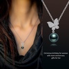 image:imageNONNYL Tahitian Black Pearl Necklace Pendant for Women  Anniversary Birthday Christmas Mothers Day Valentines Day Gifts