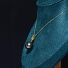image:imageNONNYL Tahitian Black Pearl Necklace for Women Fine Jewellery Round AAAA 10mm Pearls  Pearl Pendant Necklace Gift for Women Her Grandma Wife
