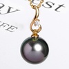 image:imageNONNYL Tahitian Black Pearl Necklace for Women Fine Jewellery Round AAAA 910mm Pearls  Pearl Pendant Necklace Gift for Women Her Grandma Wife