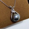 image:imageNONNYL Tahitian Black Pearl Necklaces  Anniversary Mothers Day Birthday Christmas Valentines Day Jewelry Gifts for Herblack pearl