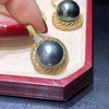 image:imageNONNYL Tahitian Black Pearl Necklaces  Anniversary Mothers Day Birthday Christmas Valentines Day Jewelry Gifts for Herblack pearl02