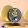 image:imageNONNYL Tahitian Black Pearl Necklaces for Women Gifts for Wife Mom Girlfriend Authentic South Sea Pearl Pendant Necklace Anniversary Jewelry Present for Wife Birthday Valentines Gifts
