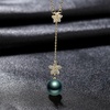image:imageNONNYL Tahitian Black Pearl Pendant Necklace  Pearl Necklaces for Womens 89mm Round Black Pearls Sterling Silver 18 inch Chain  Fine Jewelry Gifts for Women Wife Girlfriend Mother