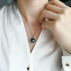 image:imageNONNYL Tahitian Black Pearl Pendant Necklace for Women 1112mm Real South Sea Pearls Round 925 Sterling Silver Plated 18K Gold Christmas Jewelry Gifts for Women Wife Girlfriend Mom Daughter Her