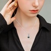image:imageNONNYL Tahitian Black Pearl Pendant Necklaces for Women with Genuine AAAA Quality 910mm Real Cultured Pearls  Platinum Gold Plated 925 Sterling Silver Necklace Fine Jewelry Womens Gifts