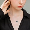 image:imageNONNYL Tahitian Black Pearls Authentic South Sea Pearl Pendant Necklace 102mm Round 18K Gold Plated 925 Sterling Silver  Fine Jewelry Gifts for Women Wife Mom Daughter