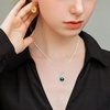 image:imageNONNYL Tahitian Black Pearls Authentic South Sea Pearl Pendant Necklace 10mm Round 18K Gold Plated 925 Sterling Silver  Fine Jewelry Gifts for Women Wife Mom Daughter