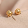 image:imageNONNYL Wife Jewelry 18K Gold Earrings  Genuine South Sea Golden Pearl Jewelry Earrings for Women Birthday Jewelry for Girlfriend Valentines Day for Wife NO1134