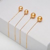 image:imageNONNYL Wife Jewelry 18K Gold Earrings  Genuine South Sea Golden Pearl Jewelry Earrings for Women Birthday Jewelry for Girlfriend Valentines Day for Wife NO1133