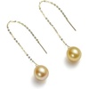 image:imageNONNYL Wife Jewelry 18K Gold Earrings  Genuine South Sea Golden Pearl Jewelry Earrings for Women Birthday Jewelry for Girlfriend Valentines Day for Wife NO1163