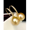 image:imageNONNYL Wife Jewelry 18K Gold Earrings  Genuine South Sea Golden Pearl Jewelry Earrings for Women Birthday Jewelry for Girlfriend Valentines Day for Wife NO1154