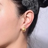 image:imageNONNYL Wife Jewelry 18K Gold Earrings  Genuine South Sea Golden Pearl Jewelry Earrings for Women Birthday Jewelry for Girlfriend Valentines Day for Wife NO1175
