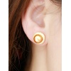 image:imageNONNYL Wife Jewelry 18K Gold Earrings  Genuine South Sea Golden Pearl Jewelry Earrings for Women Birthday Jewelry for Girlfriend Valentines Day for Wife NO1137