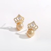 image:imageNONNYL Wife Jewelry 18K Gold Earrings  Genuine South Sea Golden Pearl Jewelry Earrings for Women Birthday Jewelry for Girlfriend Valentines Day for Wife NO1168