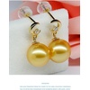 image:imageNONNYL Wife Jewelry 18K Gold Earrings  Genuine South Sea Golden Pearl Jewelry Earrings for Women Birthday Jewelry for Girlfriend Valentines Day for Wife NO1157