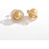 image:imageNONNYL Wife Jewelry 18K Gold Earrings  Genuine South Sea Golden Pearl Jewelry Earrings for Women Birthday Jewelry for Girlfriend Valentines Day for Wife NO1169