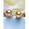 image:imageNONNYL Wife Jewelry 18K Gold Earrings  Genuine South Sea Golden Pearl Jewelry Earrings for Women Birthday Jewelry for Girlfriend Valentines Day for Wife NO1263