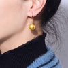 image:imageNONNYL Wife Jewelry 18K Gold Earrings  Genuine South Sea Golden Pearl Jewelry Earrings for Women Birthday Jewelry for Girlfriend Valentines Day for Wife NO1258